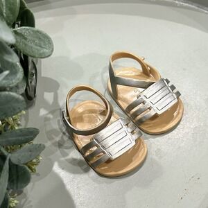 Our Generation 18"‎ Doll Silver Sandals Replacement Expansion Shoes